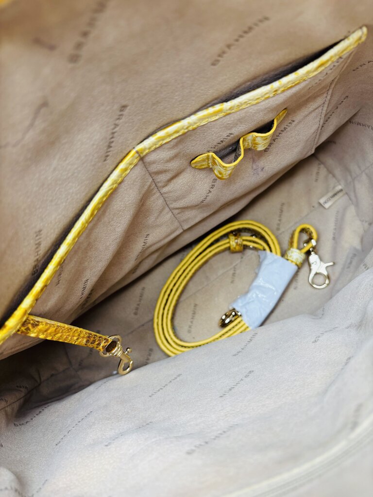 Brahmin Handbag Yellow