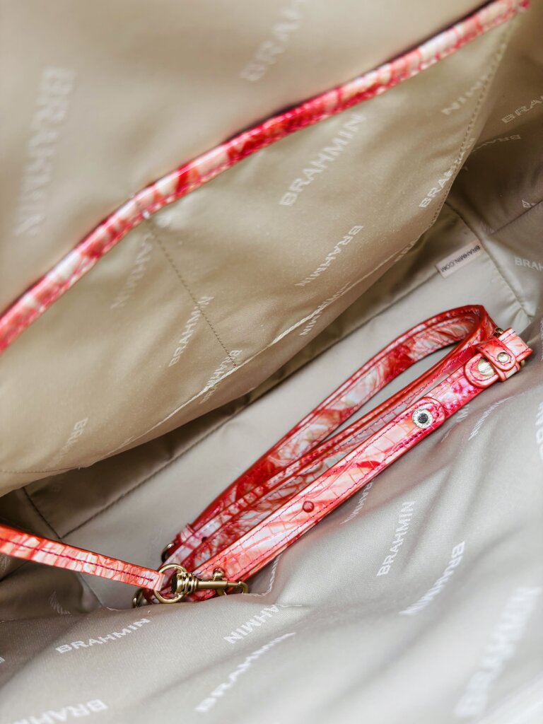 Brahmin Handbag Red
