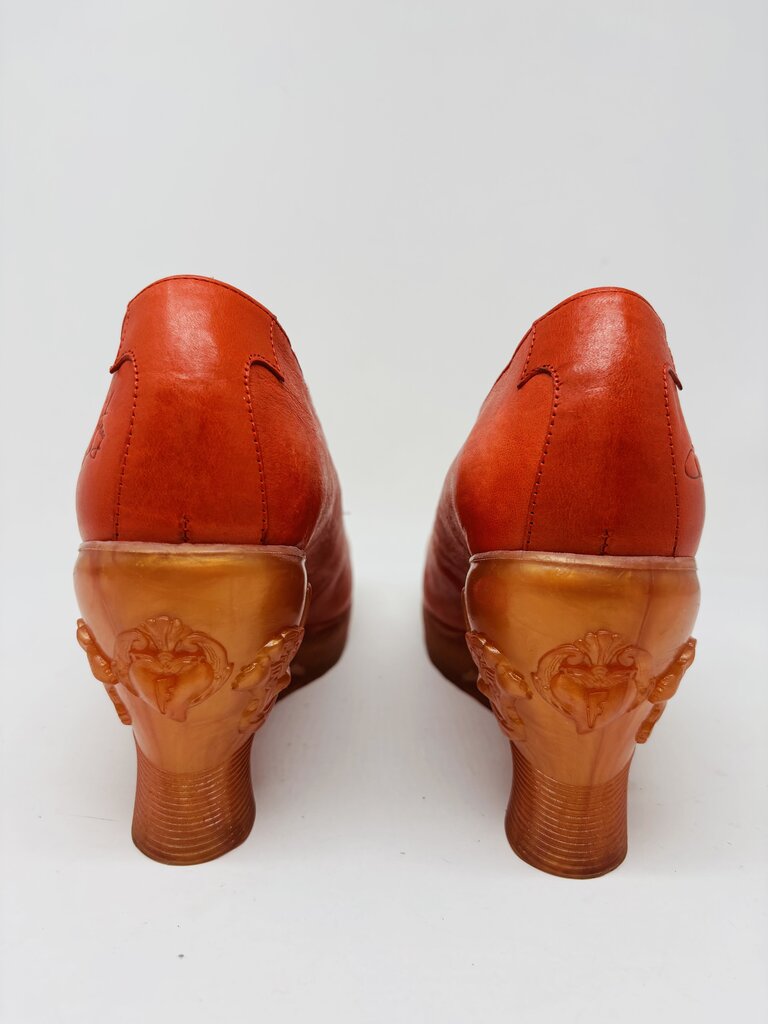 John Fluevog Wedge Red 9