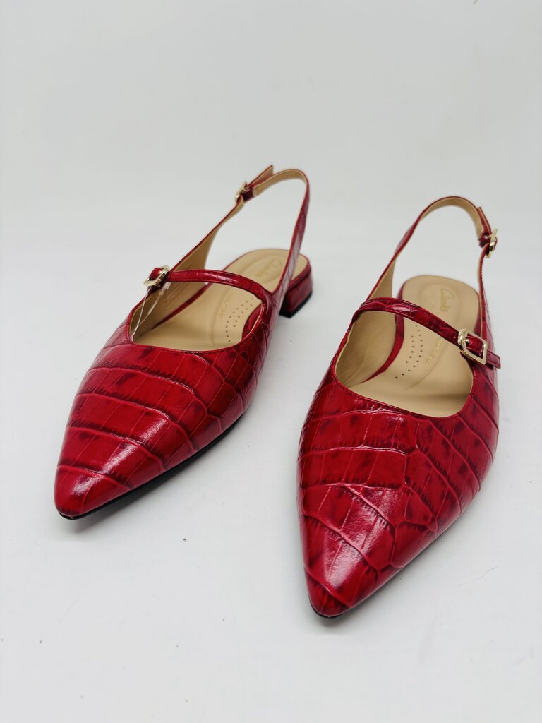 Clarks Mules Red 8