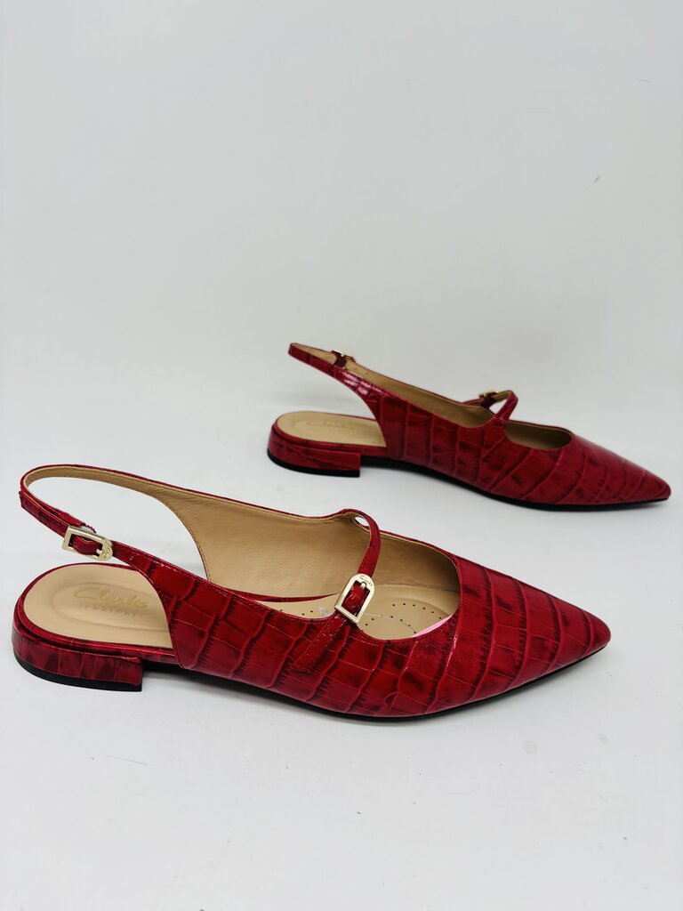 Clarks Mules Red 8