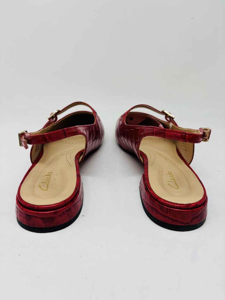 Clarks Mules Red 8