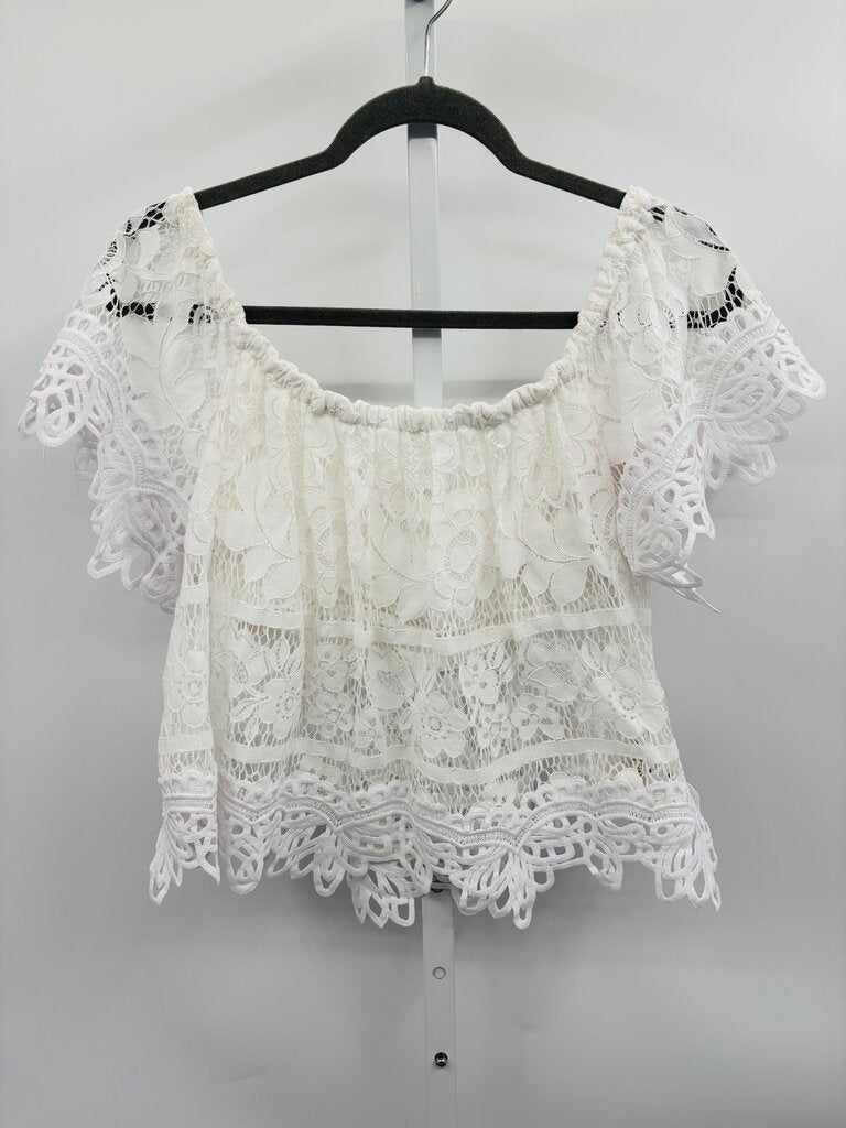Free People Top White L