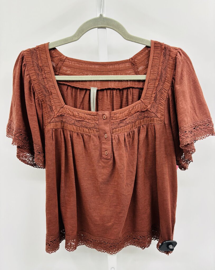 Anthropologie Top Brown XS