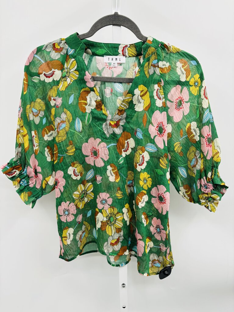 THML Blouse Green XS
