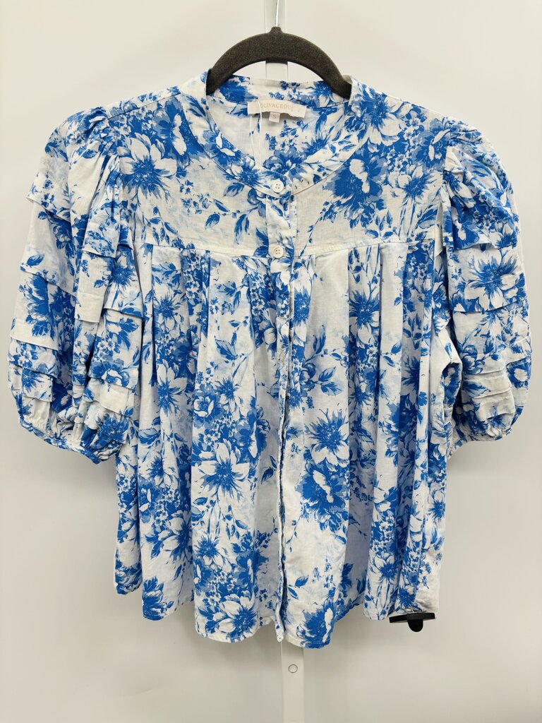 Olivaceous Blouse Blue S