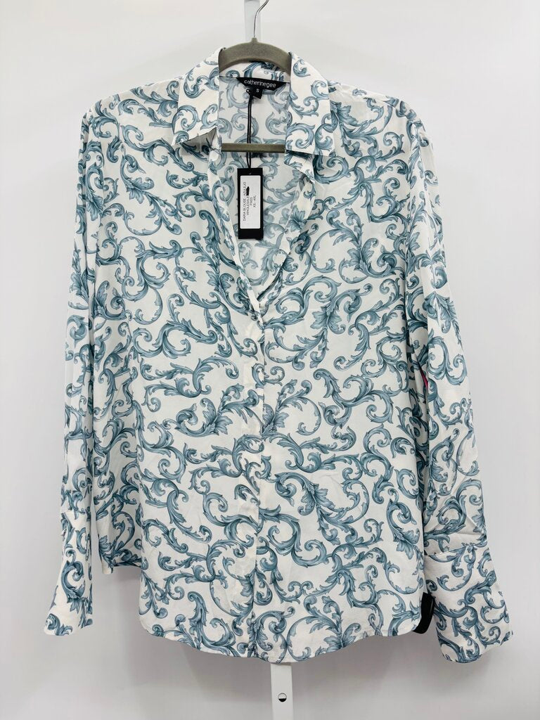Catherine Gee Blouse Blue S