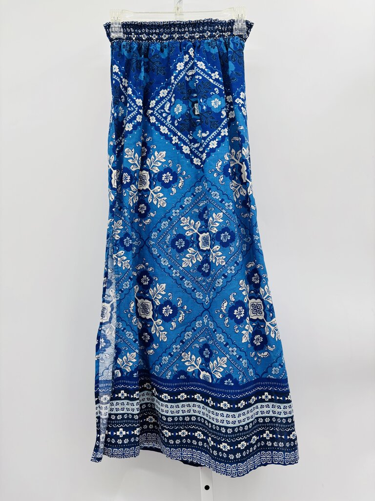 Johnny Was Skirt Maxi Blue S