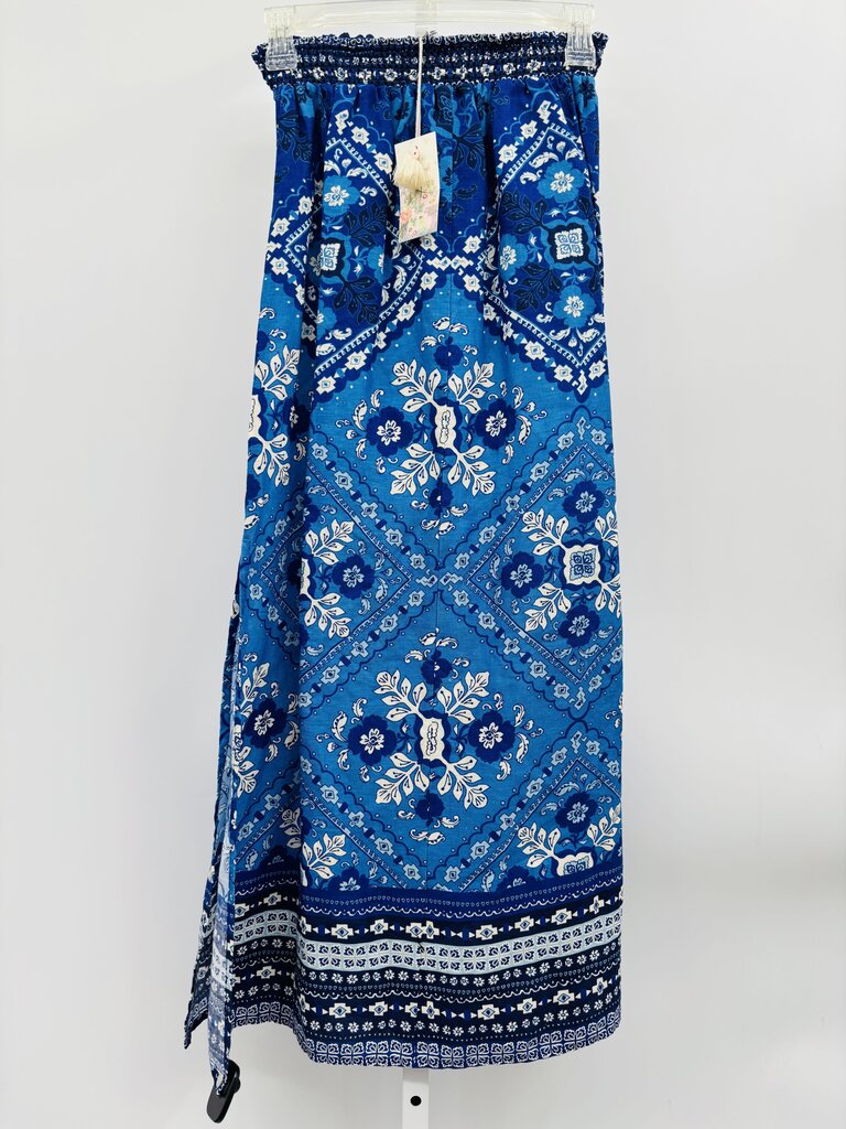 Johnny Was Skirt Maxi Blue S
