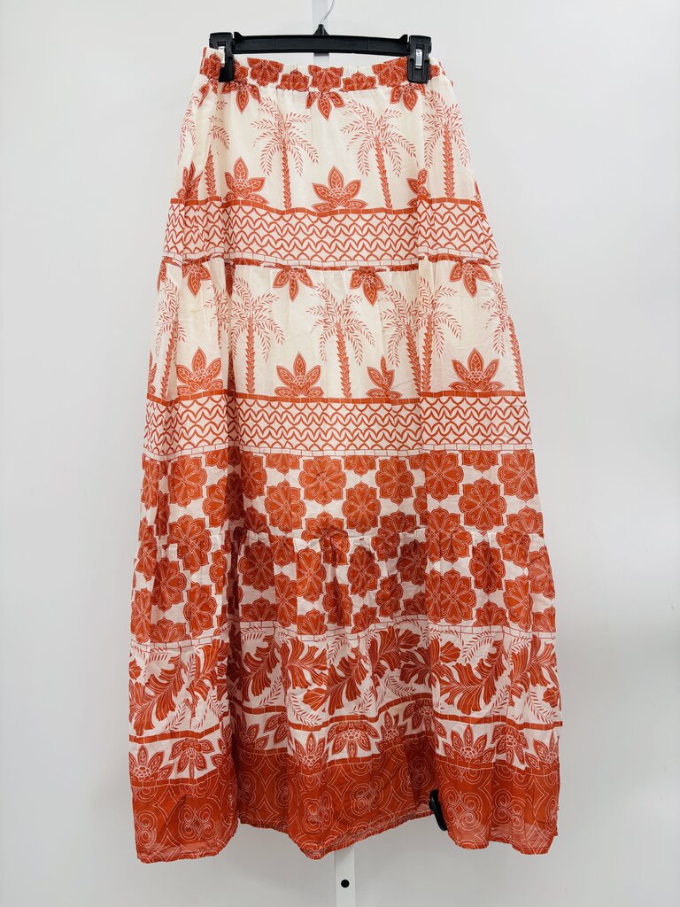 Jade: Johnny Was Skirt Maxi Red M