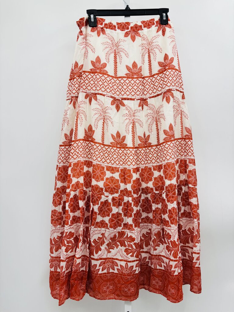 Jade: Johnny Was Skirt Maxi Red M