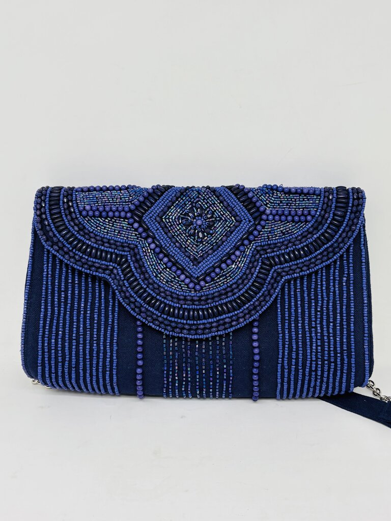 America & Beyond Clutch Navy