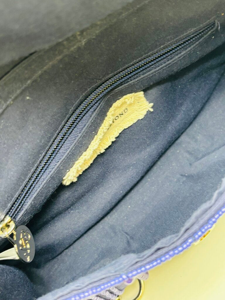 America & Beyond Clutch Navy