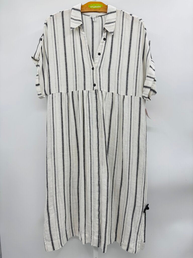 Tribal Maxi Dress Plus White 1X