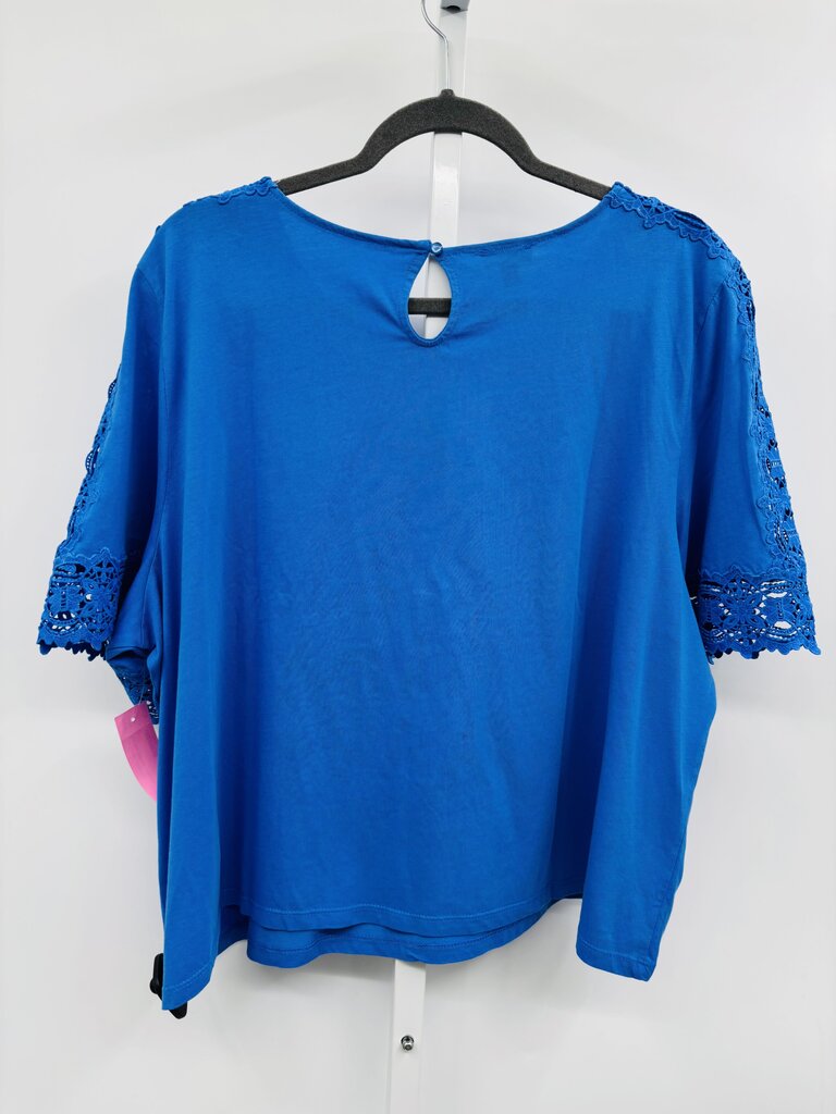Talbots Top Plus Blue 3X