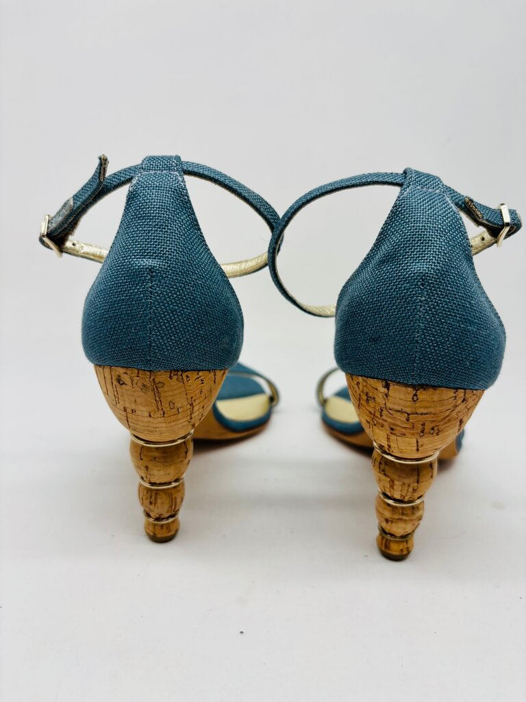 Ferragamo Heels Blue 7.5