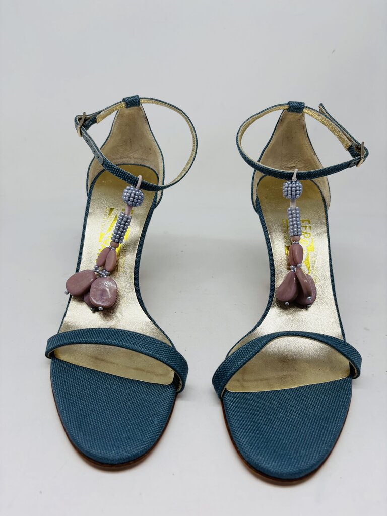 Ferragamo Heels Blue 7.5