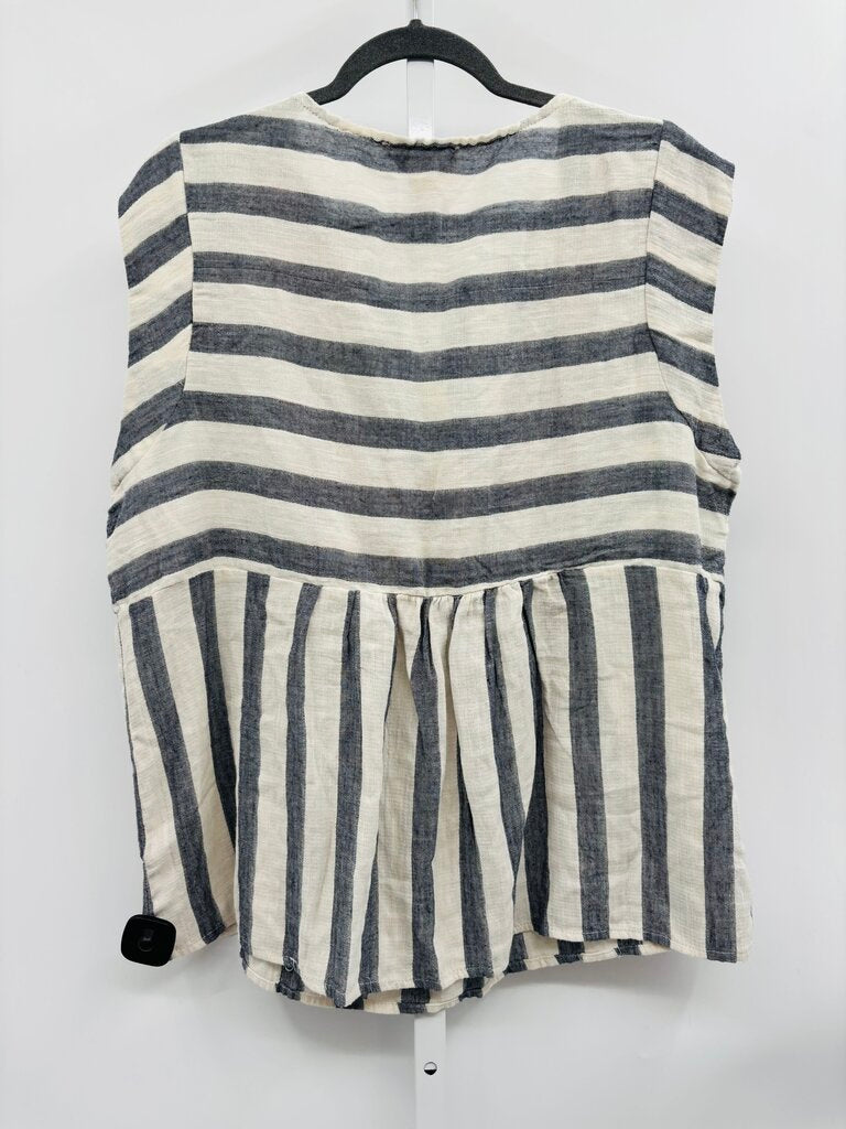 Savanna Jane Top Plus Navy 1X