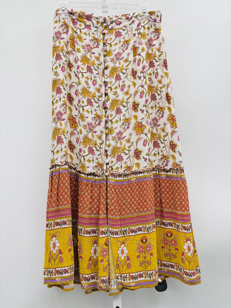 Rachel Zoe Skirt Midi Multi L