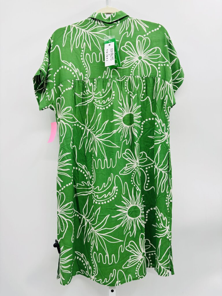 Tribal Dress Green S