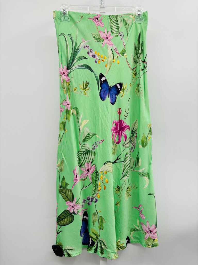 Anthropologie Skirt Midi Green XS