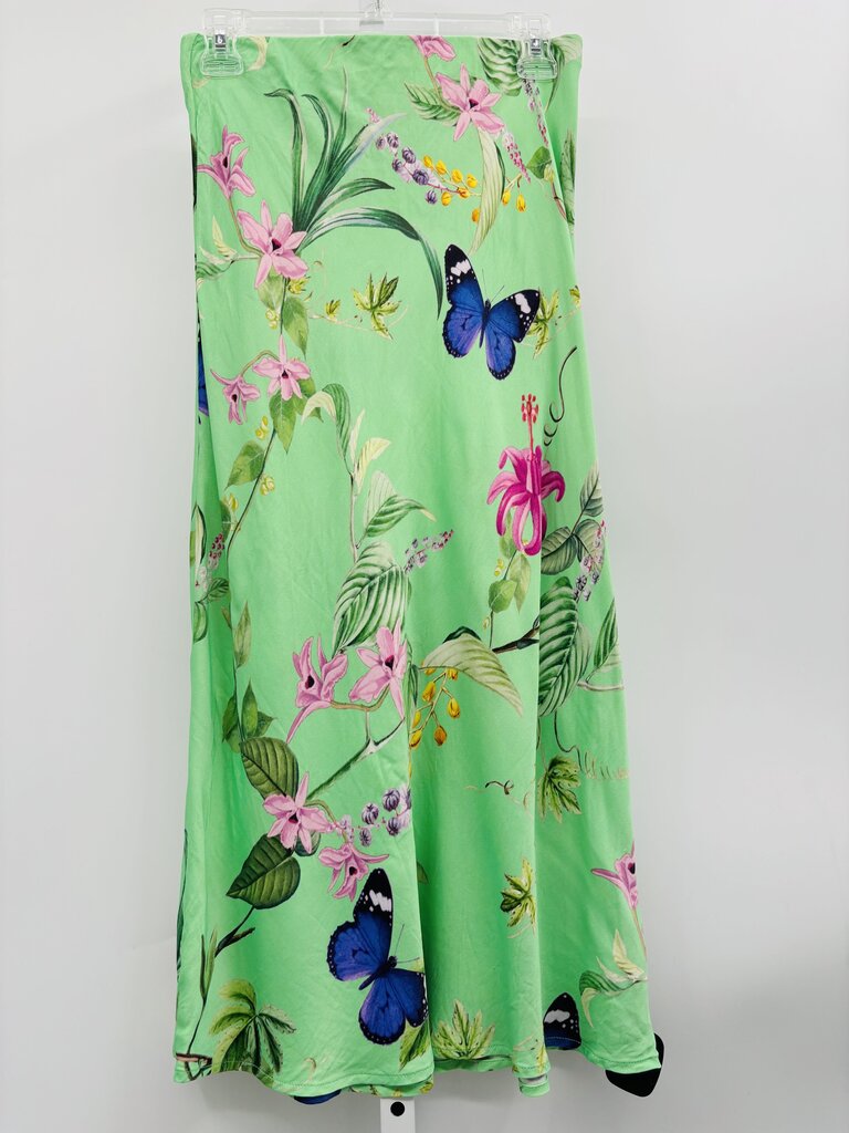 Anthropologie Skirt Midi Green XS