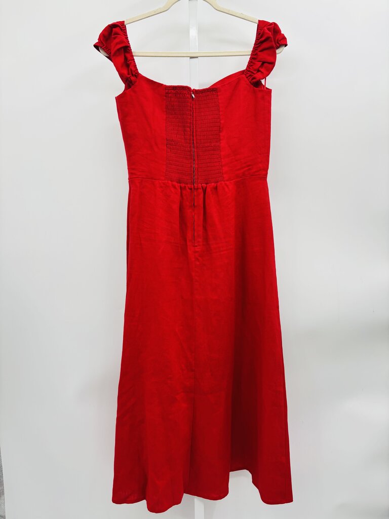 Reformation Maxi Dress Red 8
