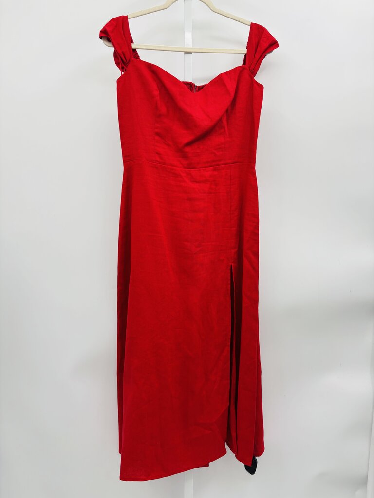 Reformation Maxi Dress Red 8