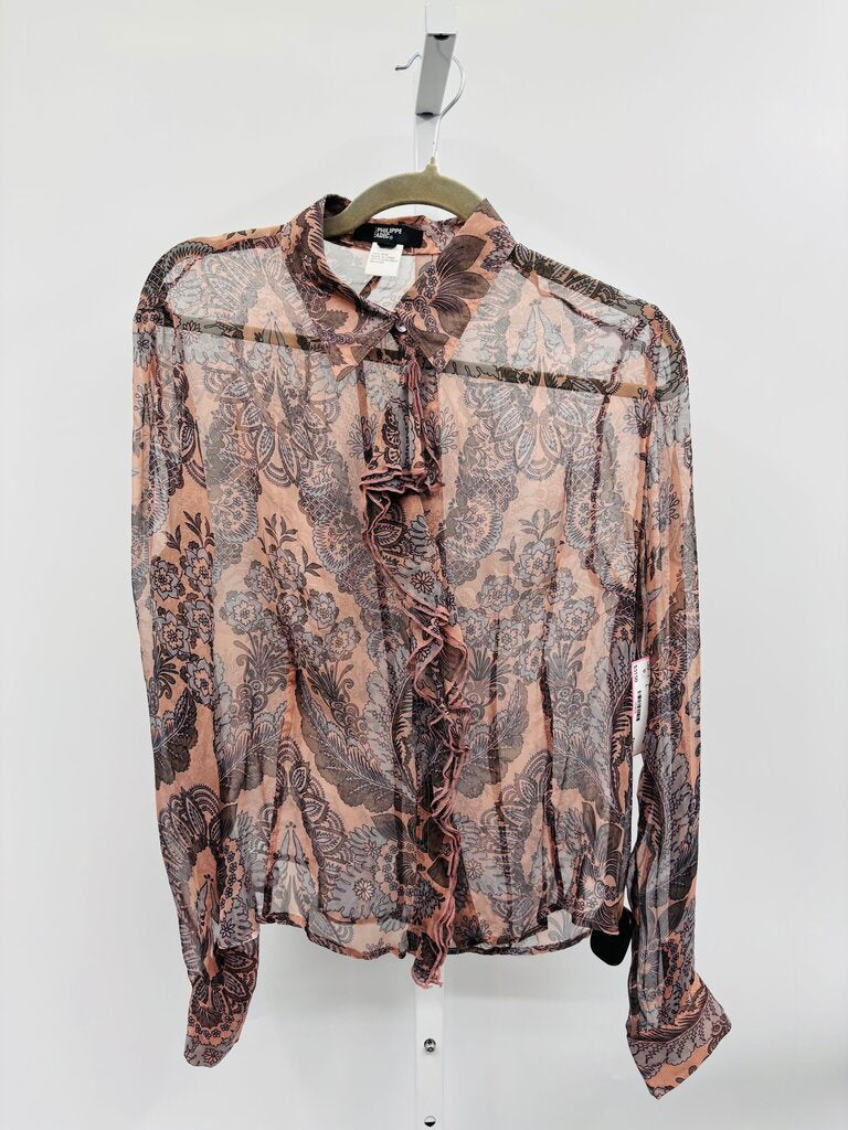 Philippe Adec Blouse Pink L