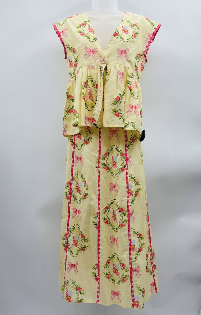 Be Sunset Skirt Set Yellow S