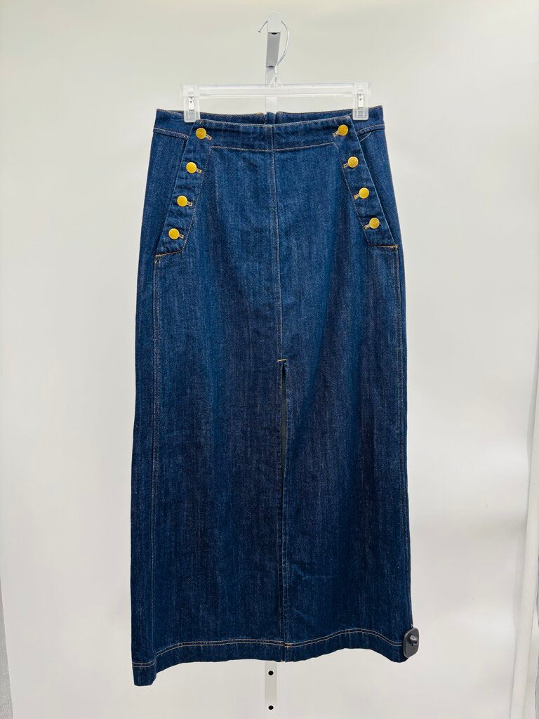 J. Crew Skirt Maxi Denim 4