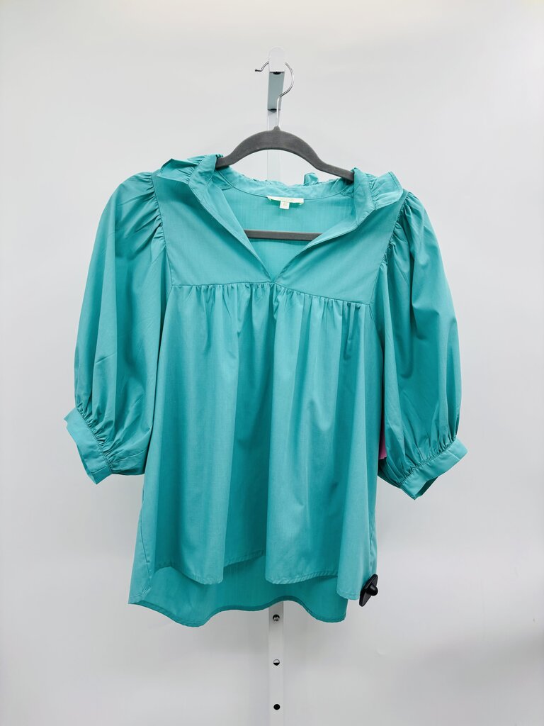Jade Melody Tam Blouse Blue XS