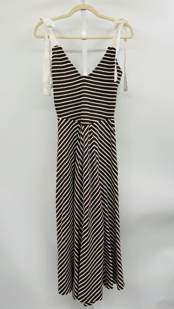 free-est Maxi Dress Brown White XS