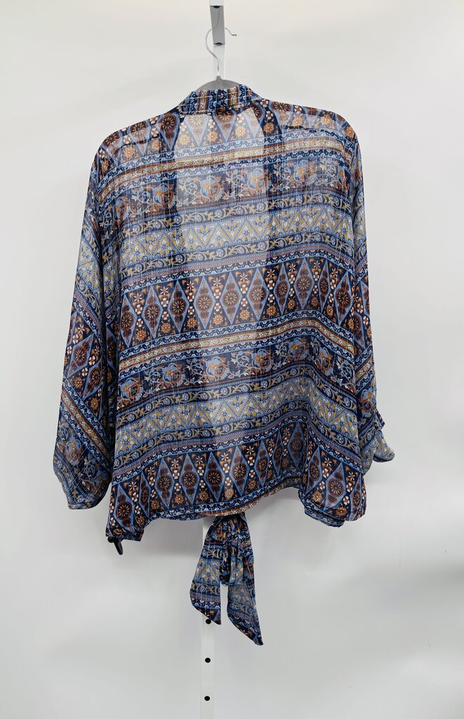 Free People Kimono Navy OS