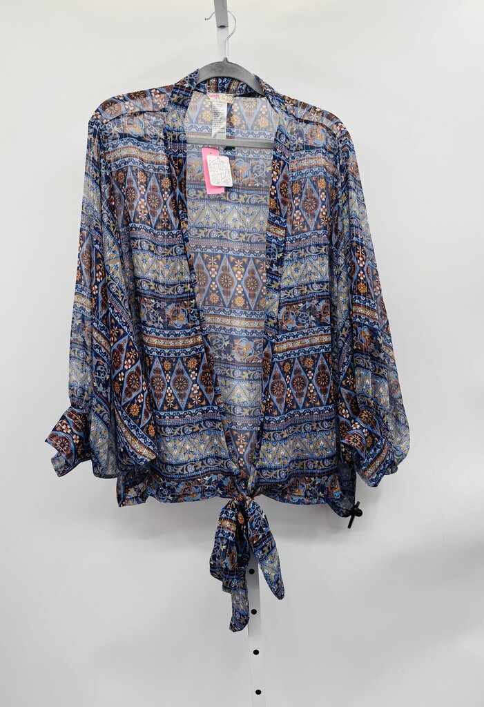 Free People Kimono Navy OS