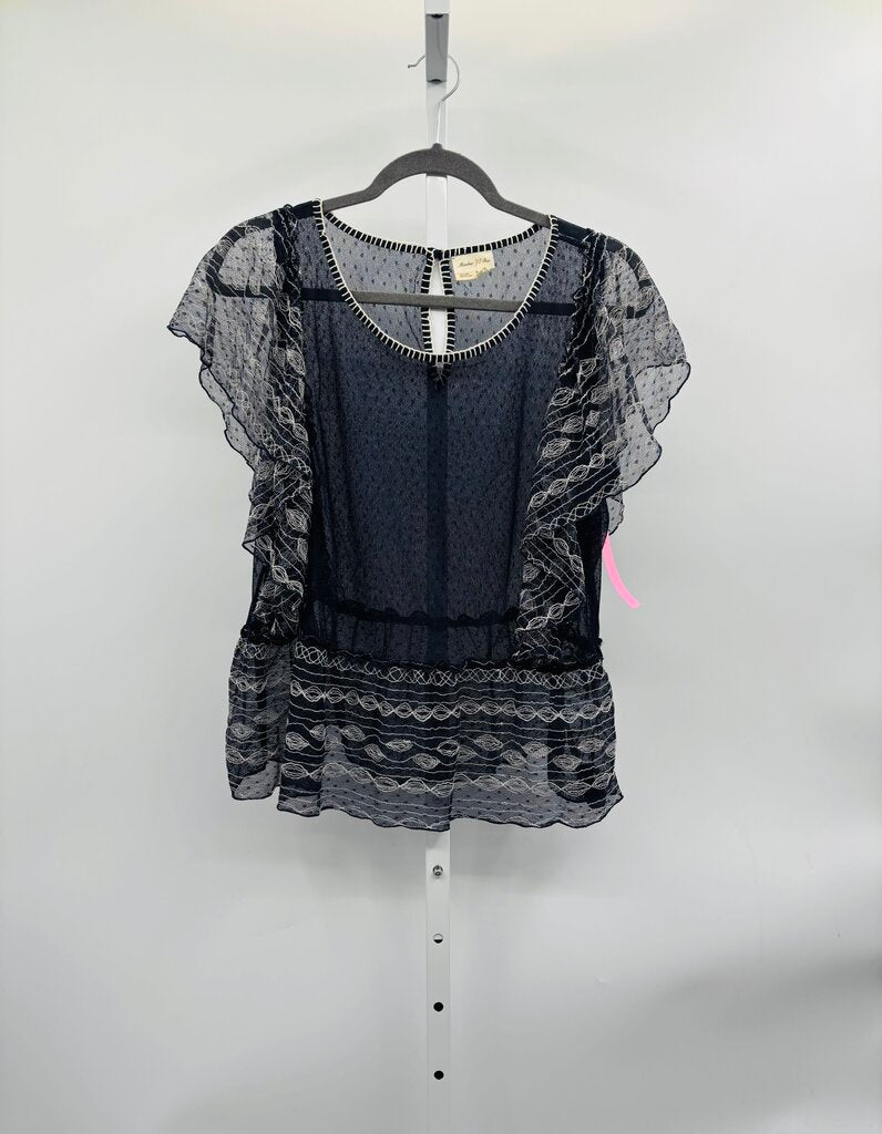 Meadow Rue Blouse Navy L