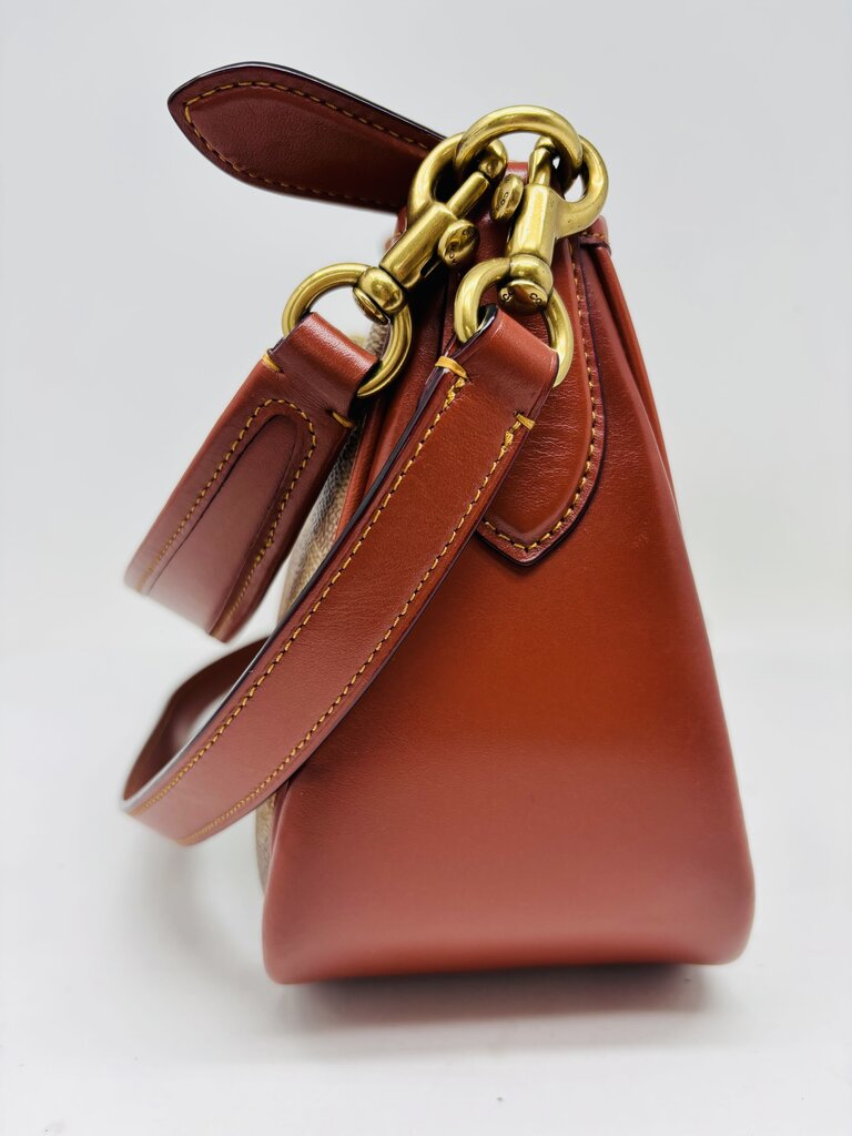 Coach Crossbody Bag Brown Signature