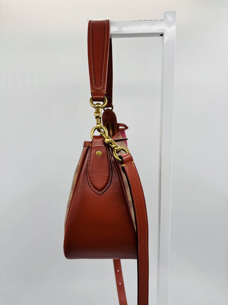 Coach Crossbody Bag Brown Signature