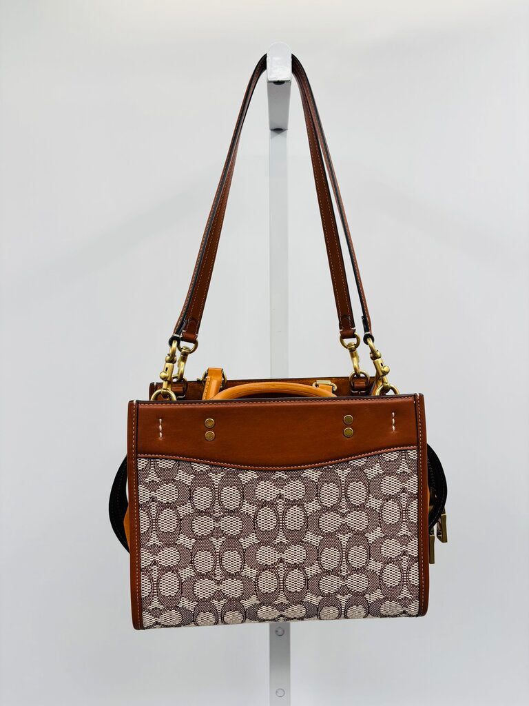 Coach Handbag Beige Signature
