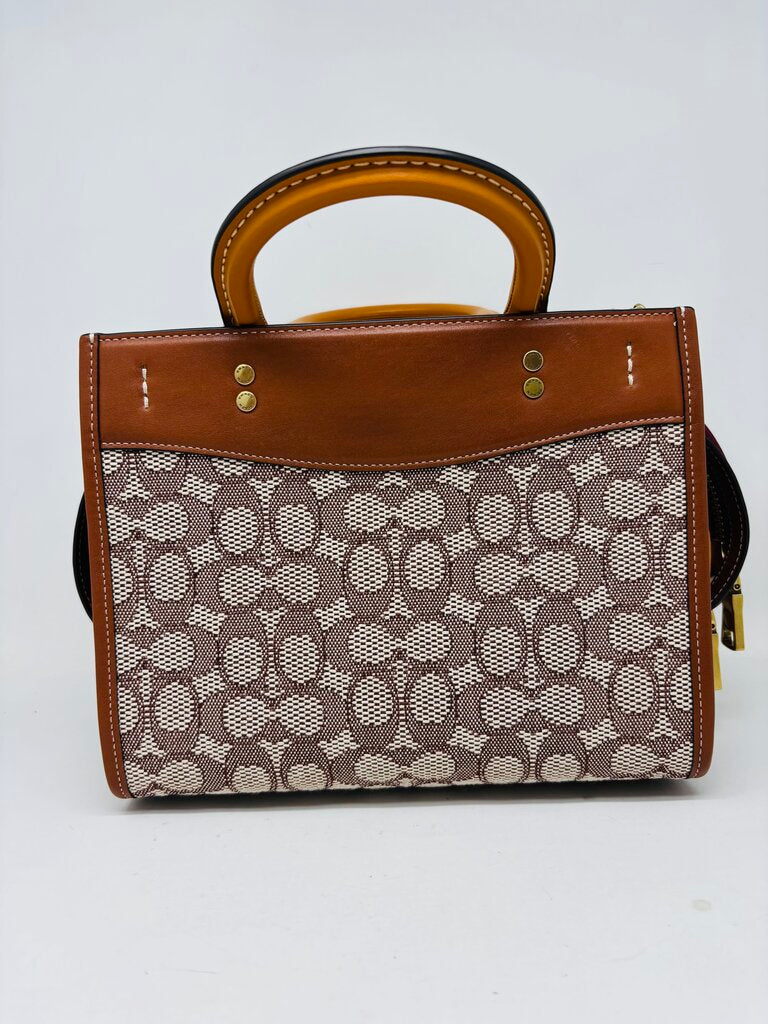 Coach Handbag Beige Signature