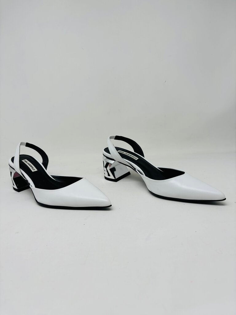 Karl Lagerfeld Heels White 6.5