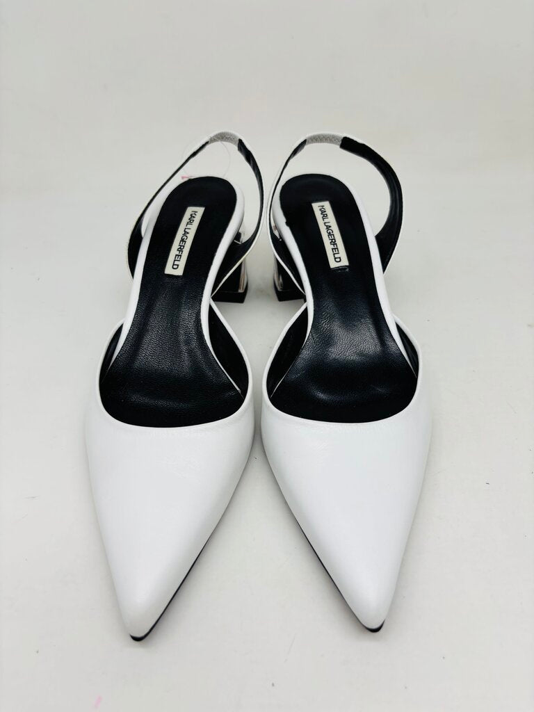 Karl Lagerfeld Heels White 6.5