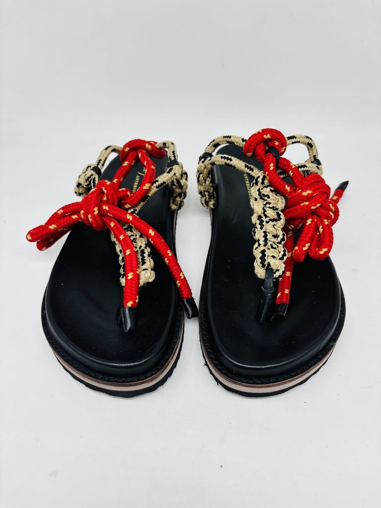 Anthropologie Sandals Red 6.5