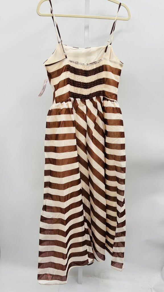 Commense Maxi Dress Brown/White L