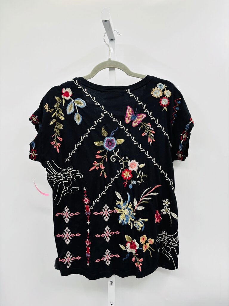 Johnny Was T-Shirt Black Multi S