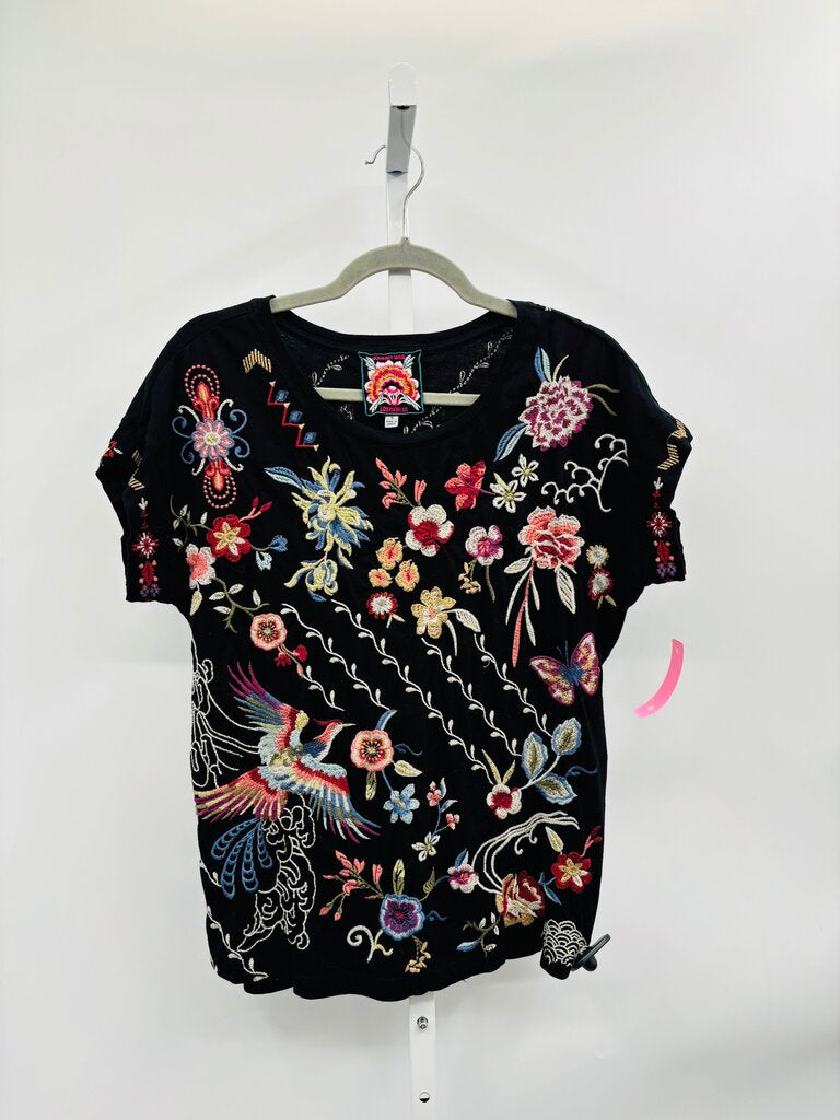 Johnny Was T-Shirt Black Multi S