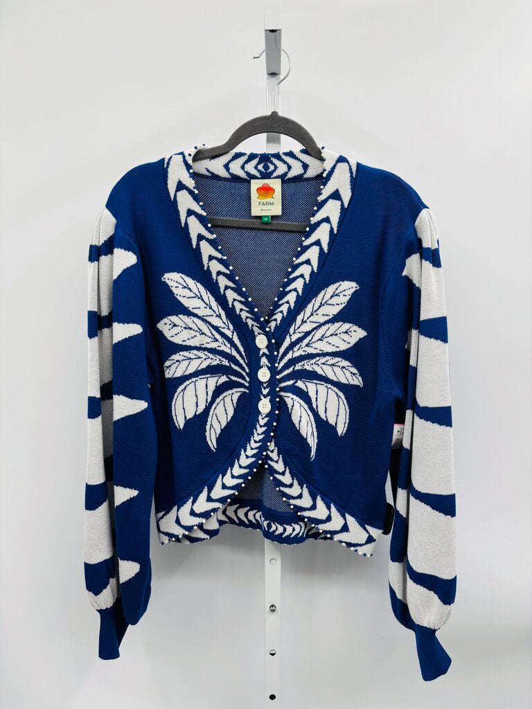 farm rio Cardigan Blue/White M
