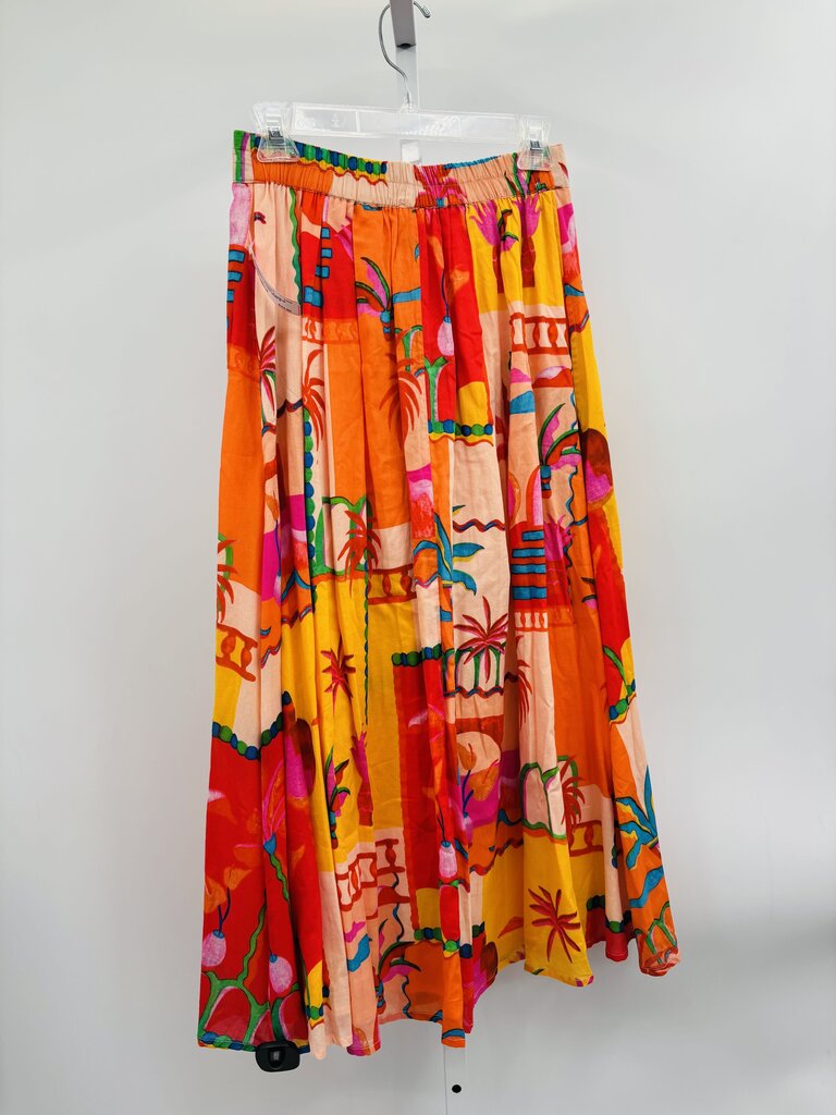 En Creme Skirt Maxi Orange Multi S