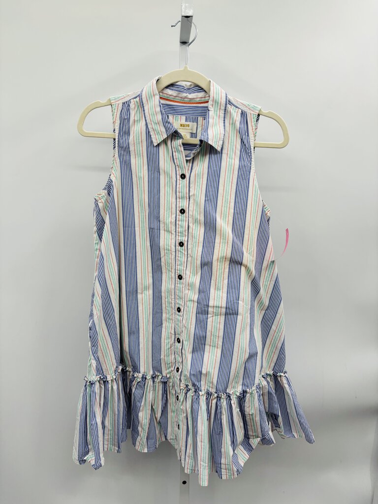 Maeve Dress White/Blue XSP