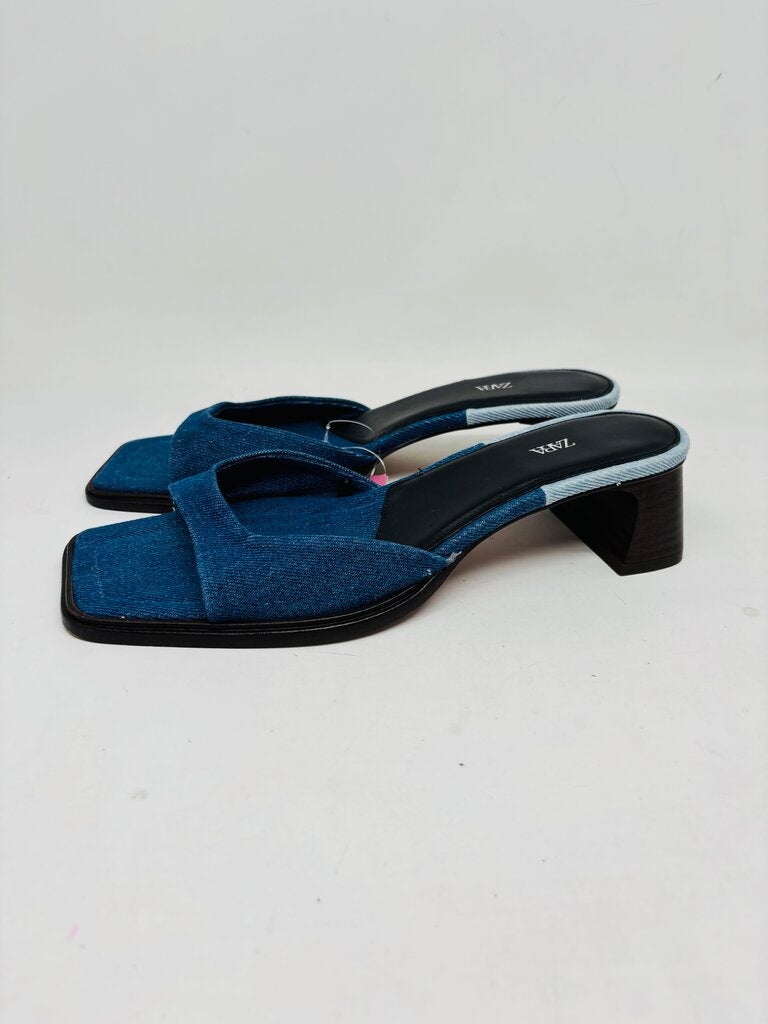 Zara Low Heel Blue 40